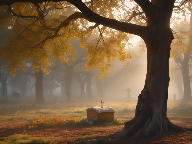 Losheim am See Friedhof Britten